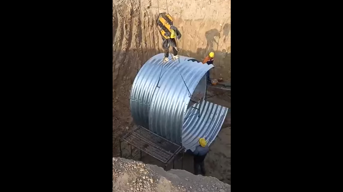 Video of Corrugated Steel Culvert Pipe