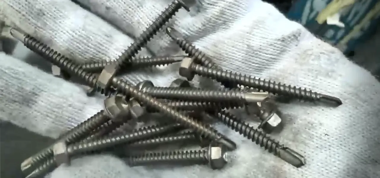 Video of Hex With Washer Self Drilling Screw 1