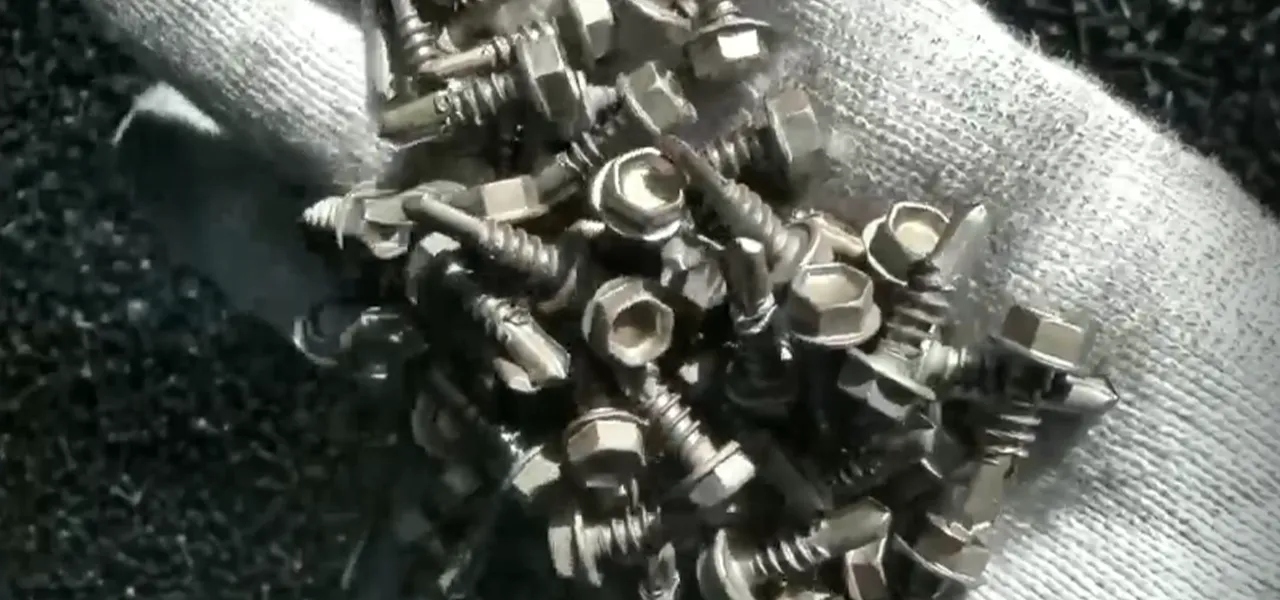 Video of Hex With Washer Self Drilling Screw 3